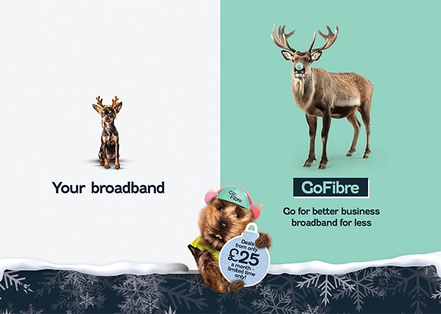 GoFibre Brand Postcard