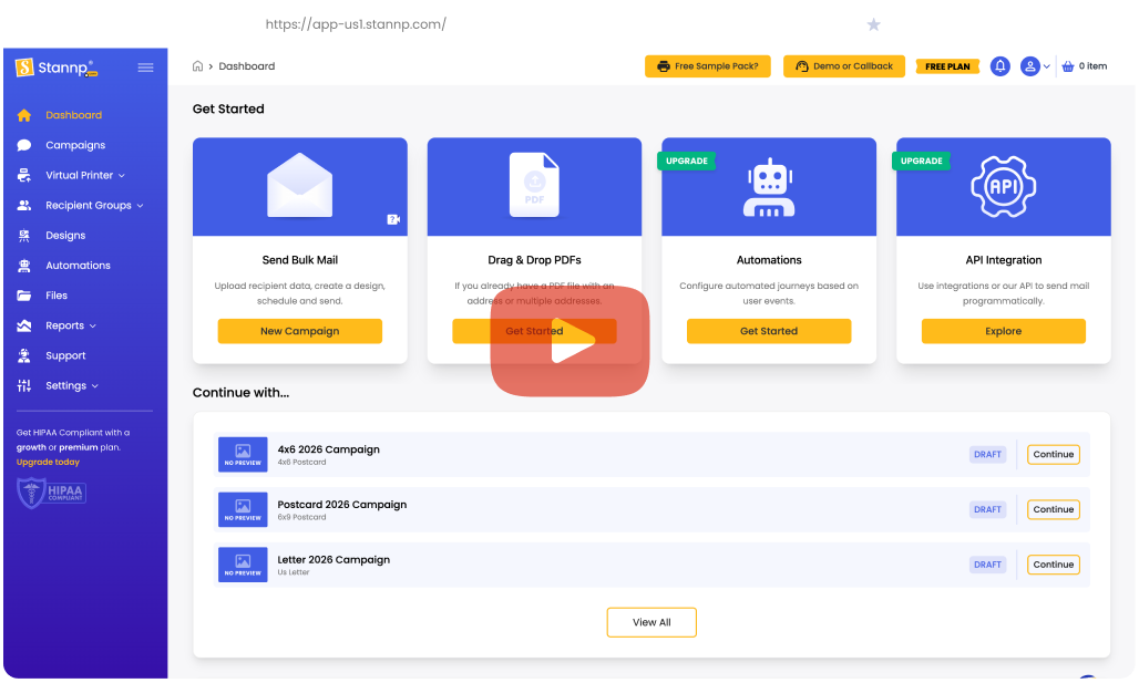 See the Stannp platform in action