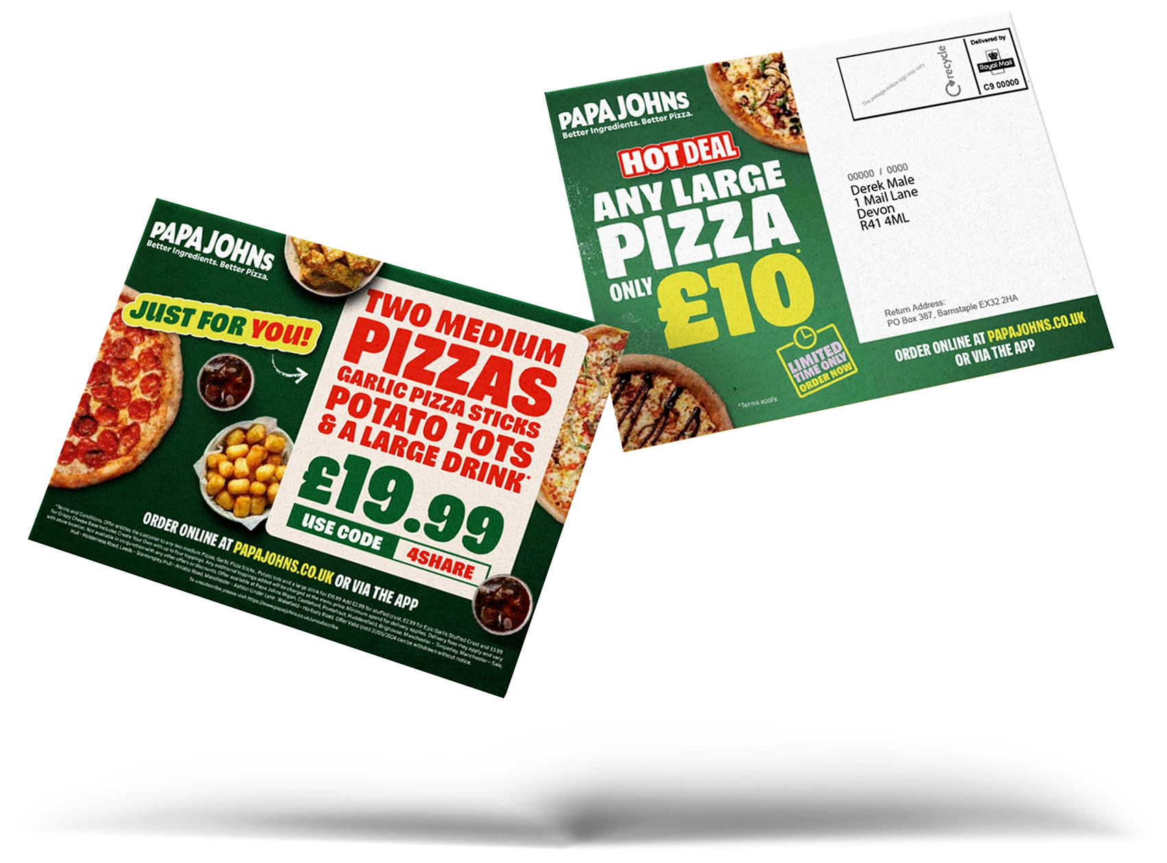 Franchise Direct Mail Product Example