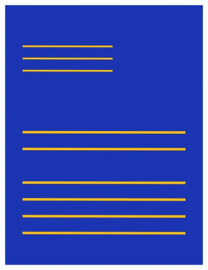 8.5x11" color letter design example