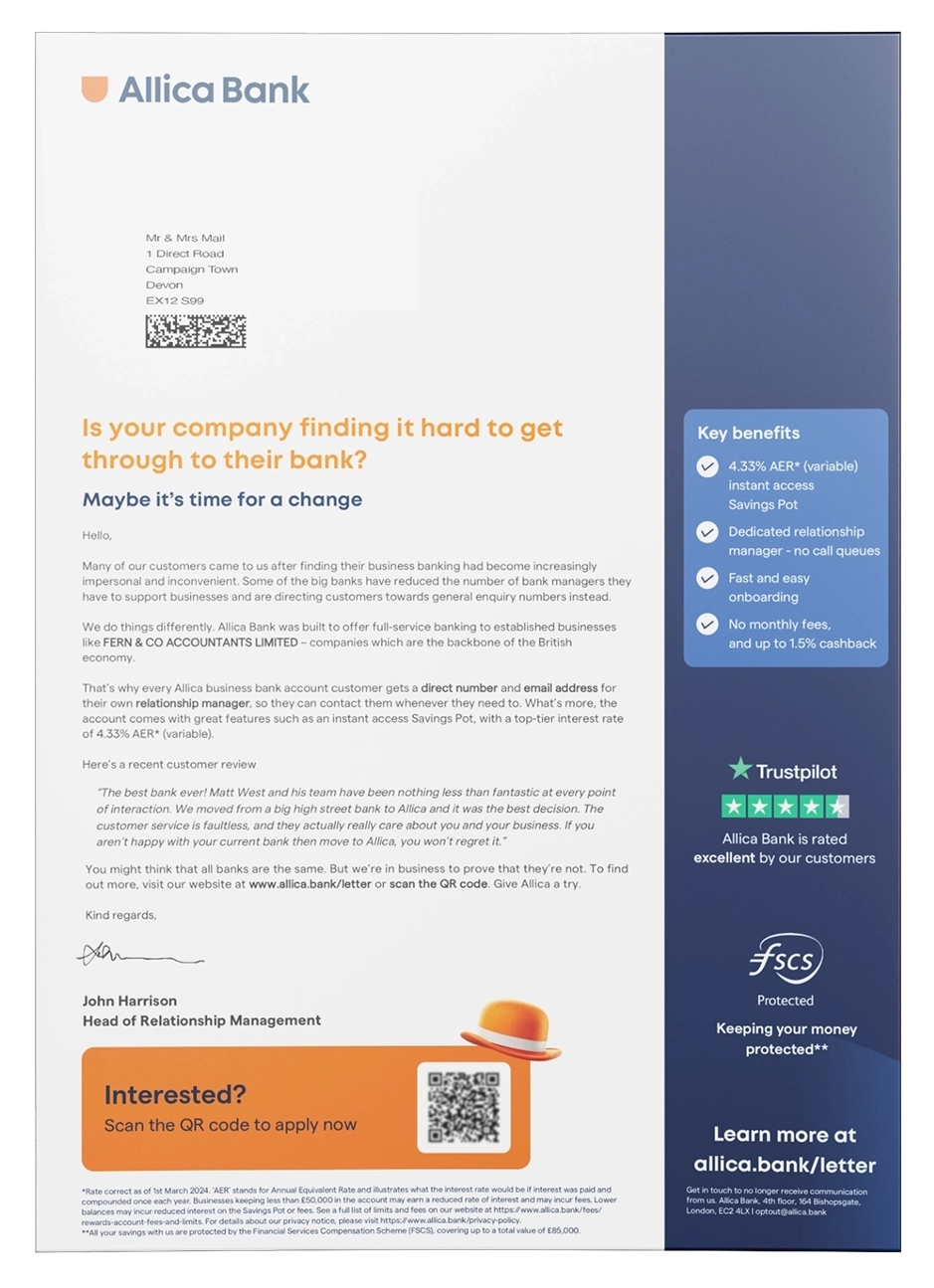 Letters are a cost-effective way to reach your audience.