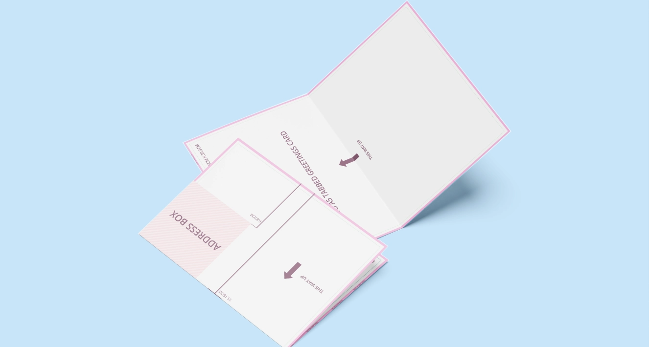 Tabbed Greetings card